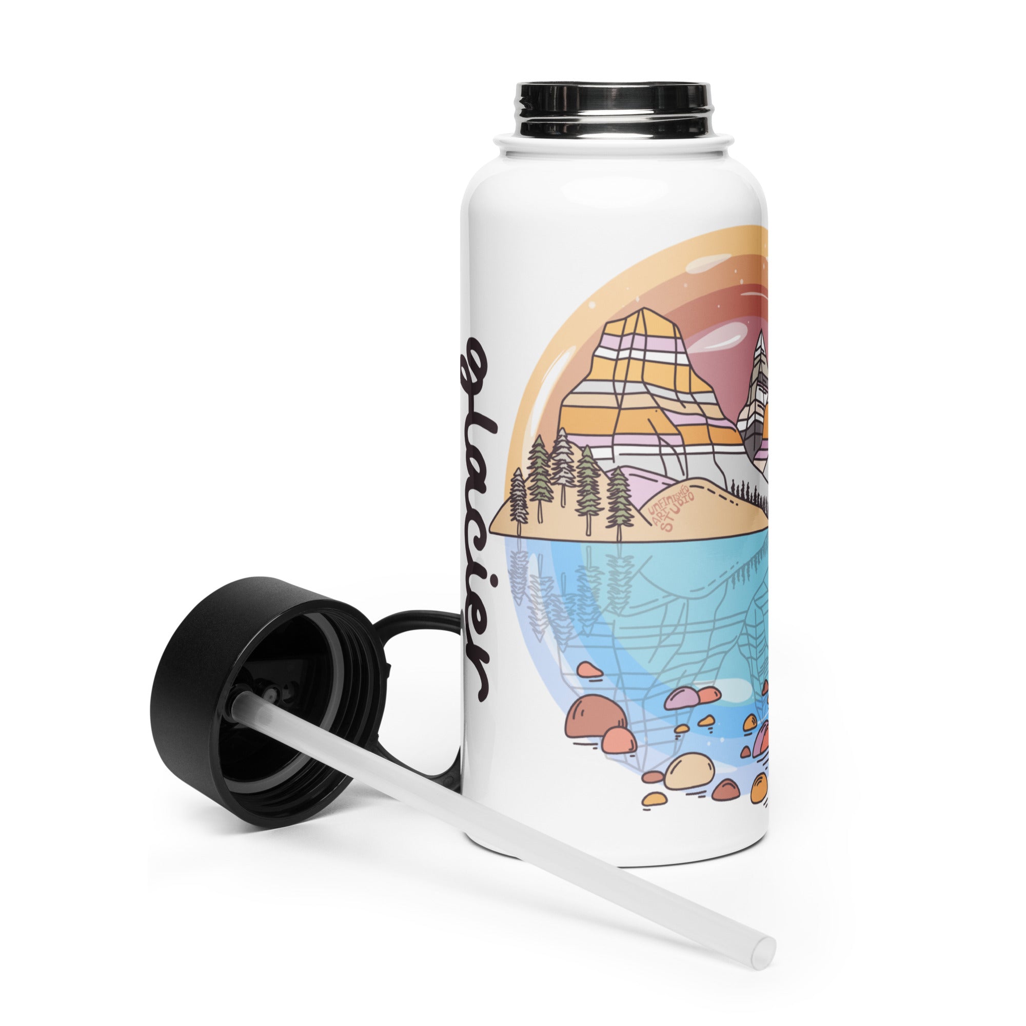Stainless Steel Water Bottle - Glacier National Park