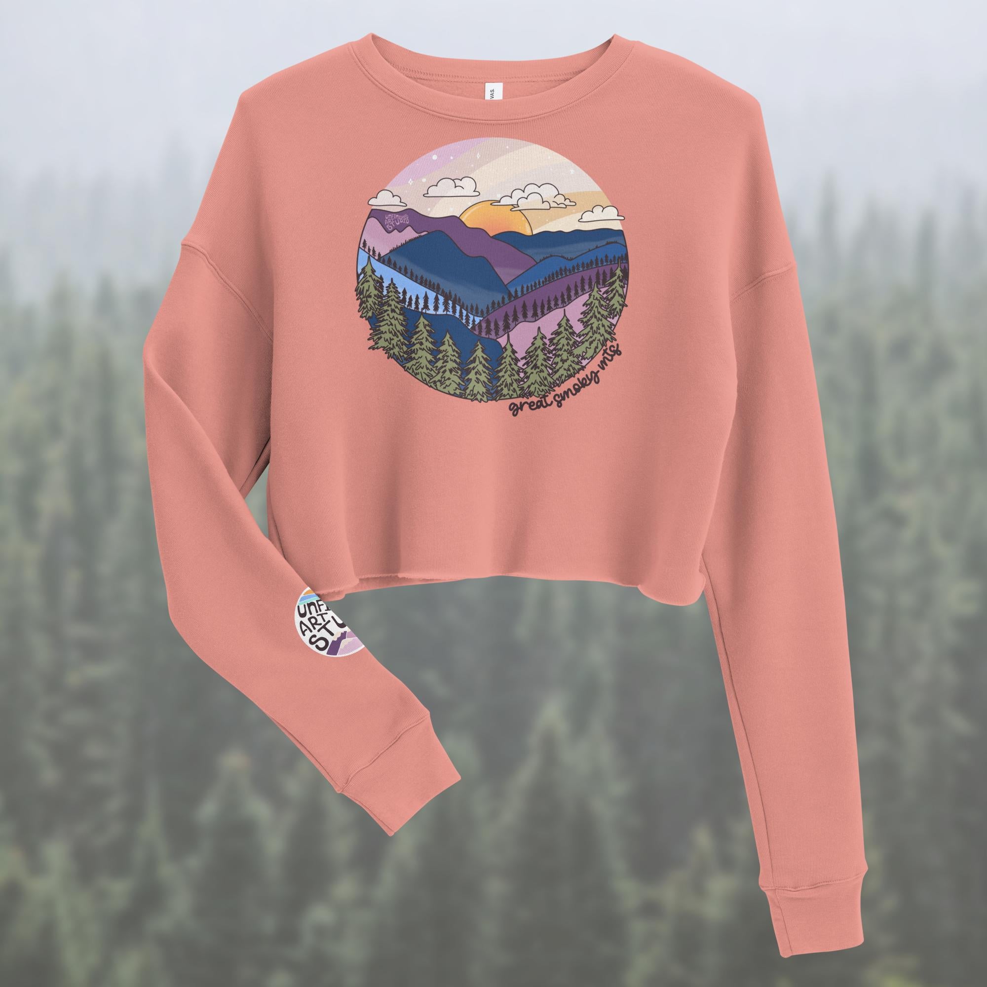 Great Smoky Mountains Crop Sweatshirt