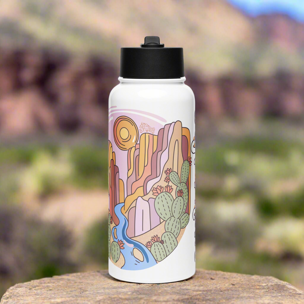Stainless Steel Water Bottle - Big Bend National Park