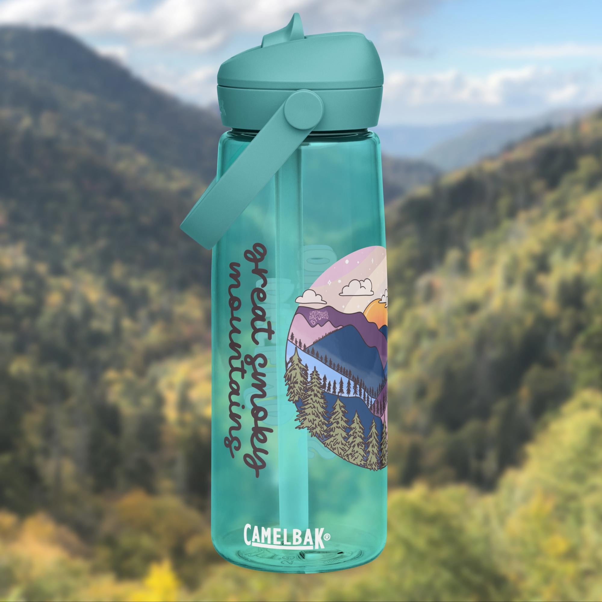 Smoky Mountains Flip Straw Camelbak Water Bottle