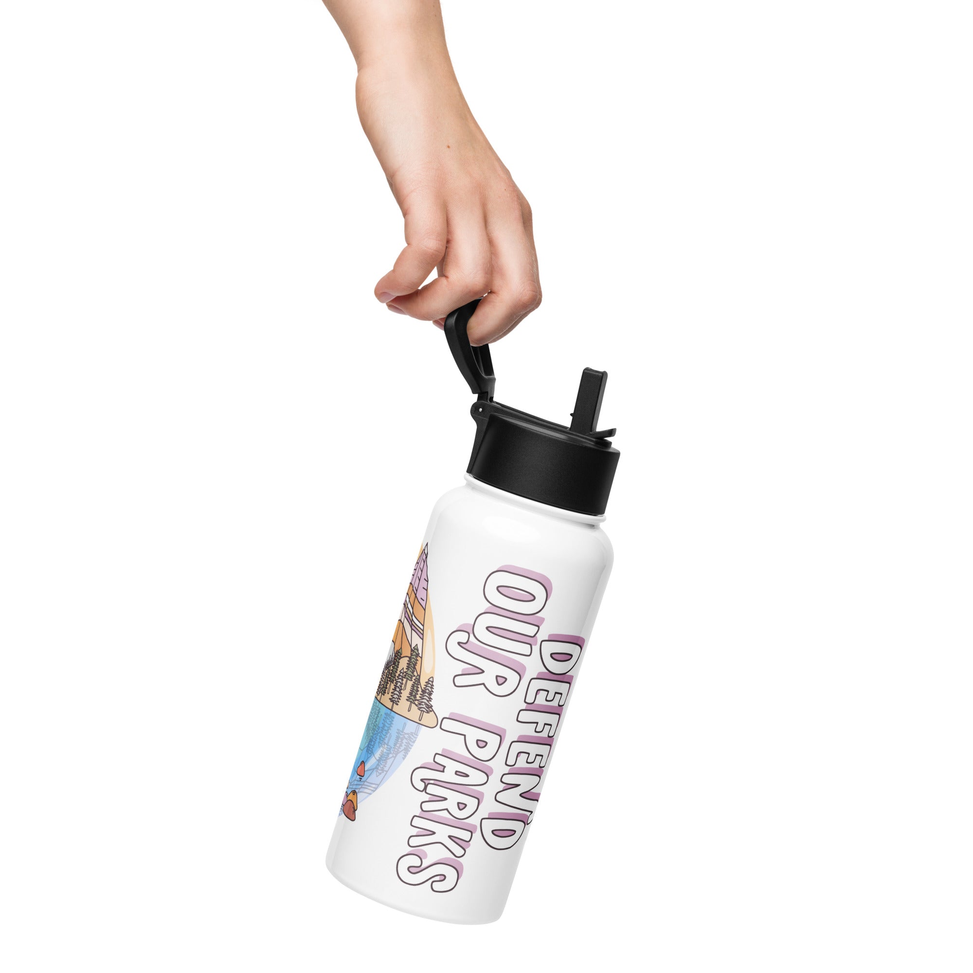 Stainless Steel Water Bottle - Glacier National Park