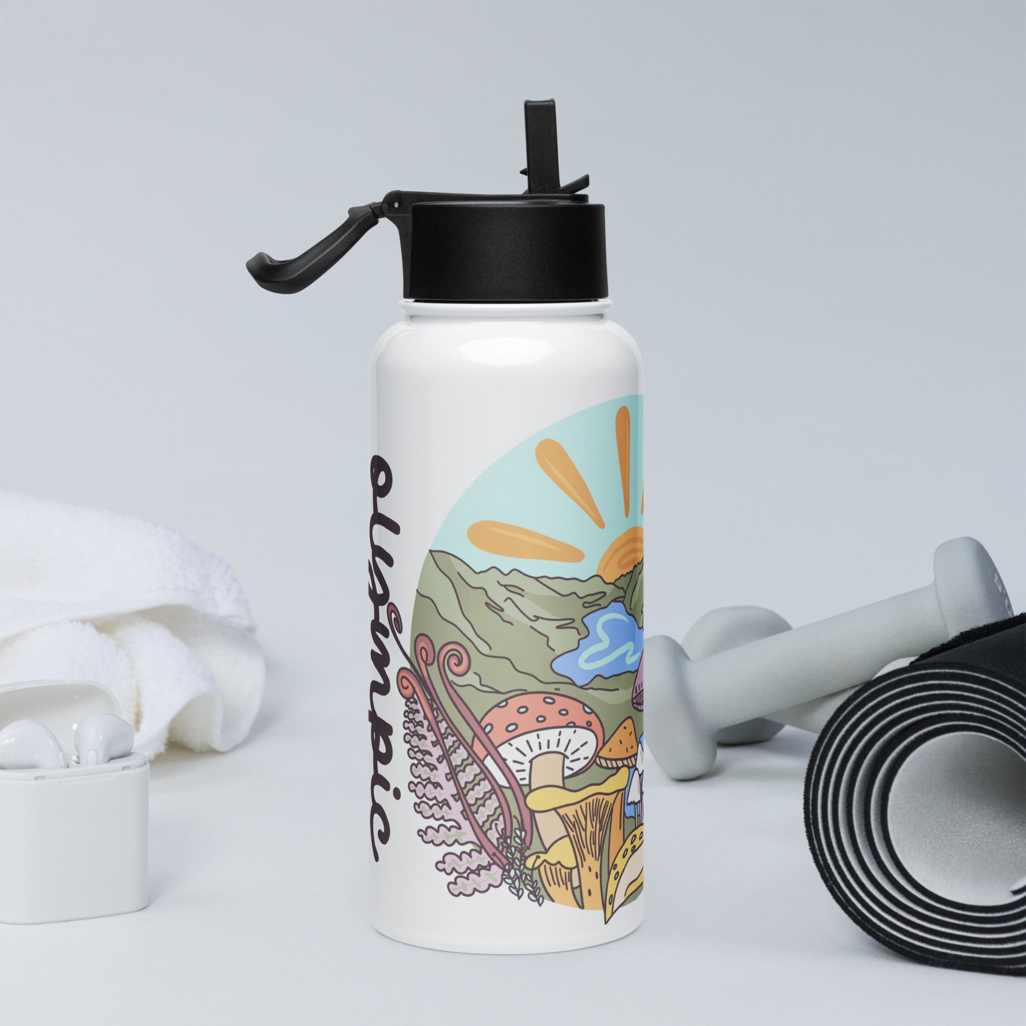 Stainless Steel Water Bottle - Olympic National Park