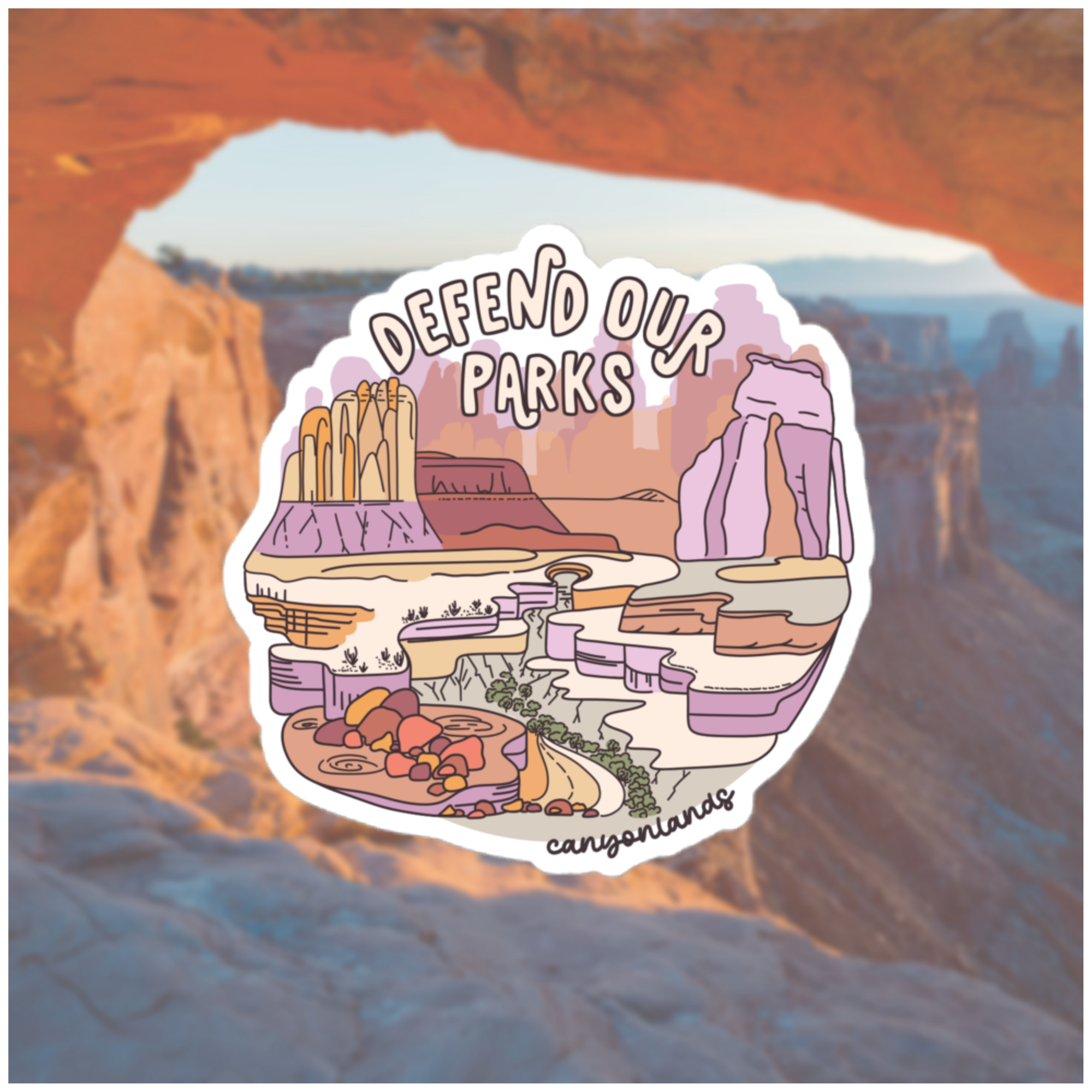 Defend Our Parks - Canyonlands Sticker