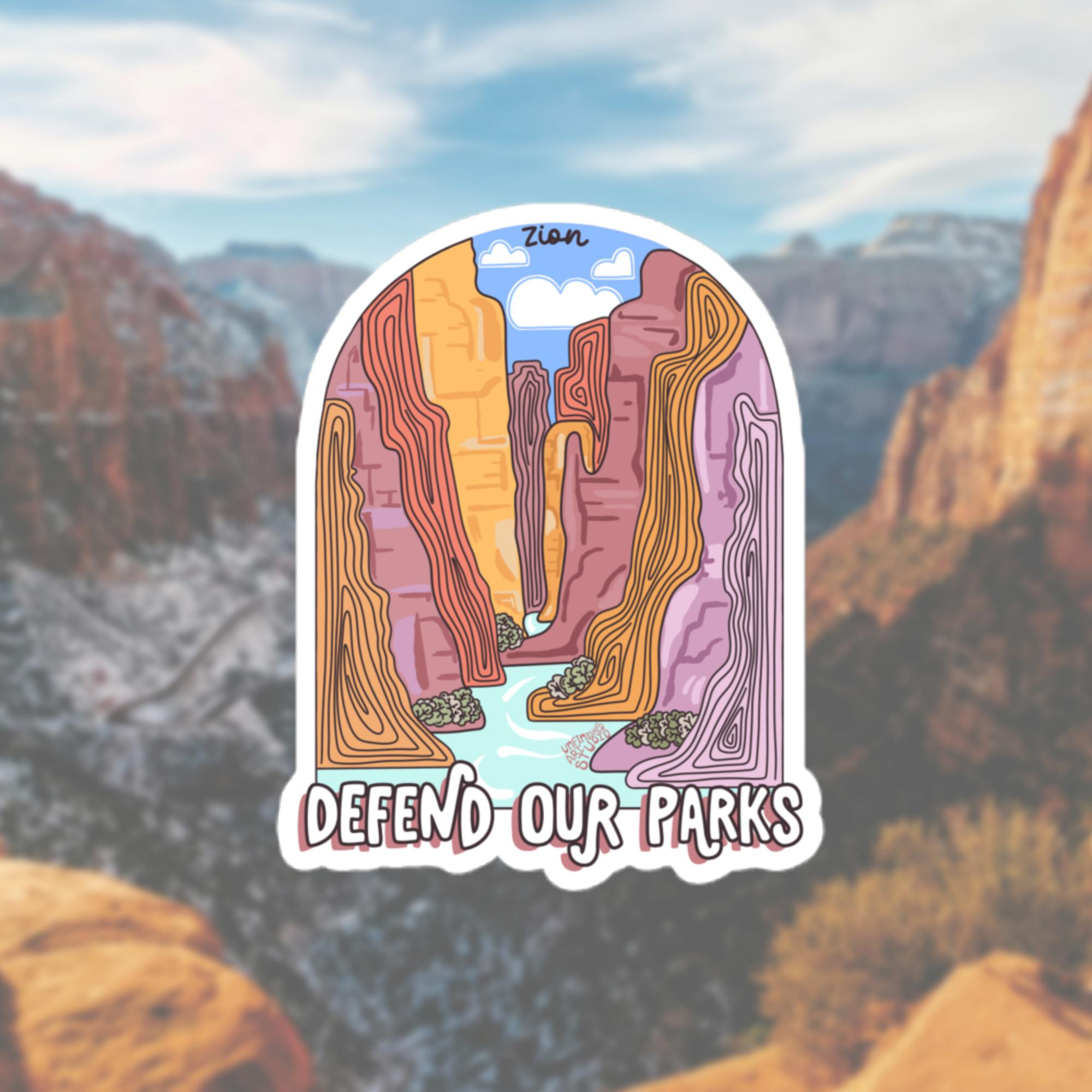 Defend Our Parks - Zion Sticker