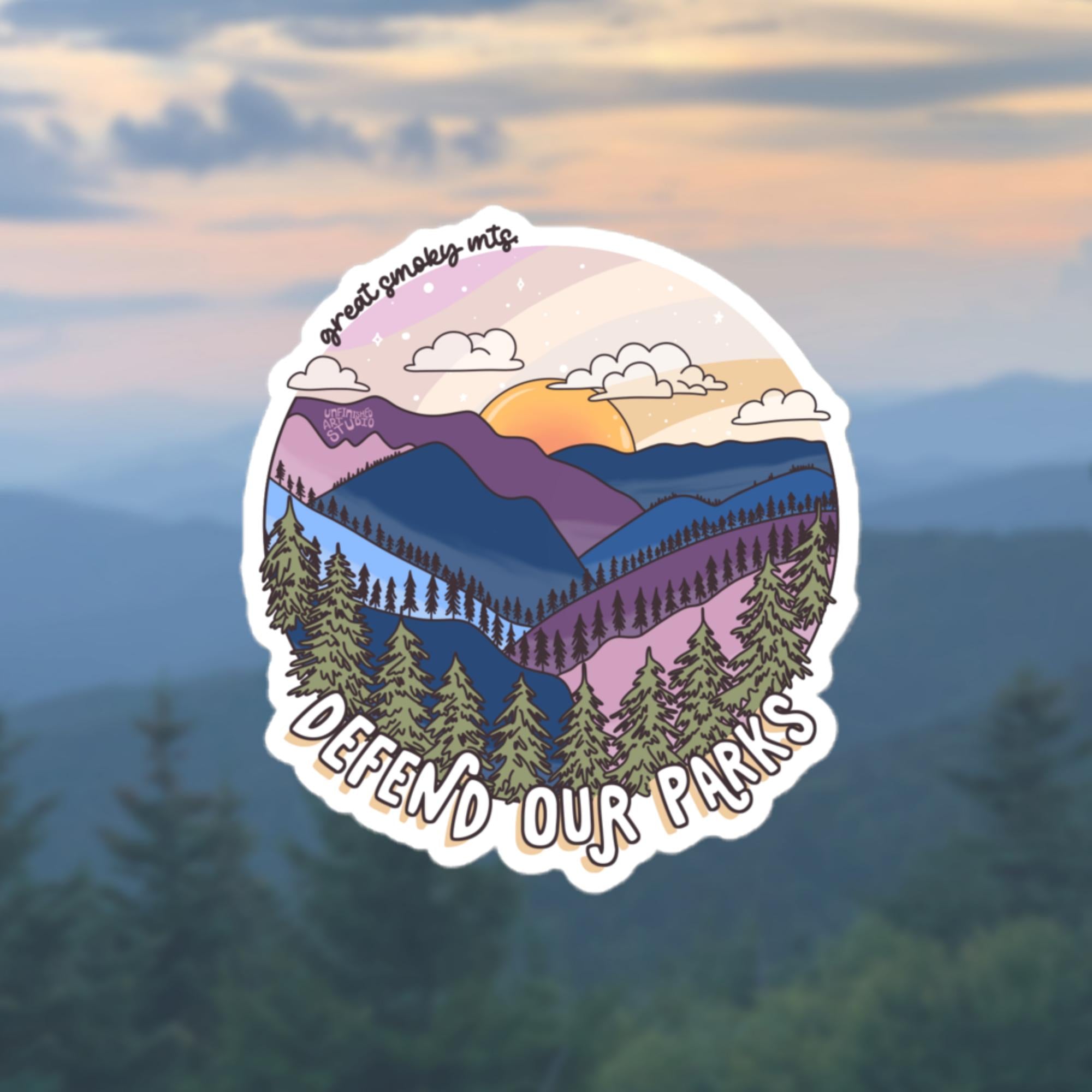 Defend Our Parks - Smoky Mountains Sticker