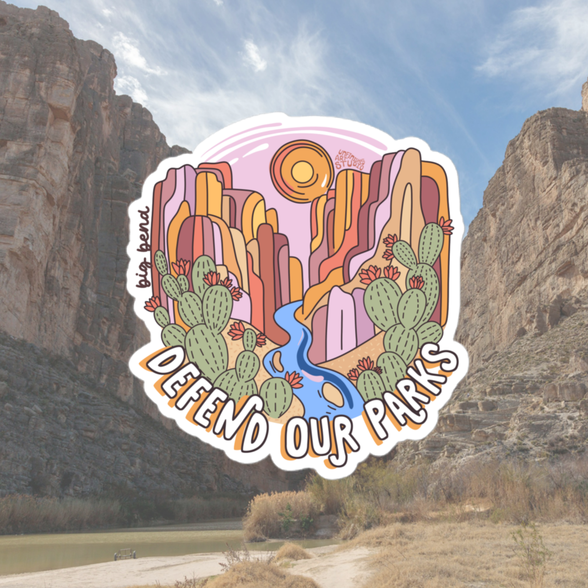 Defend Our Parks - Big Bend Sticker