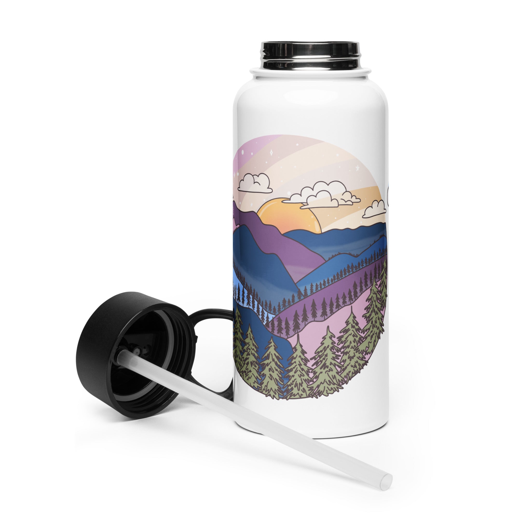 Stainless Steel Water Bottle Smoky Mountain National Park
