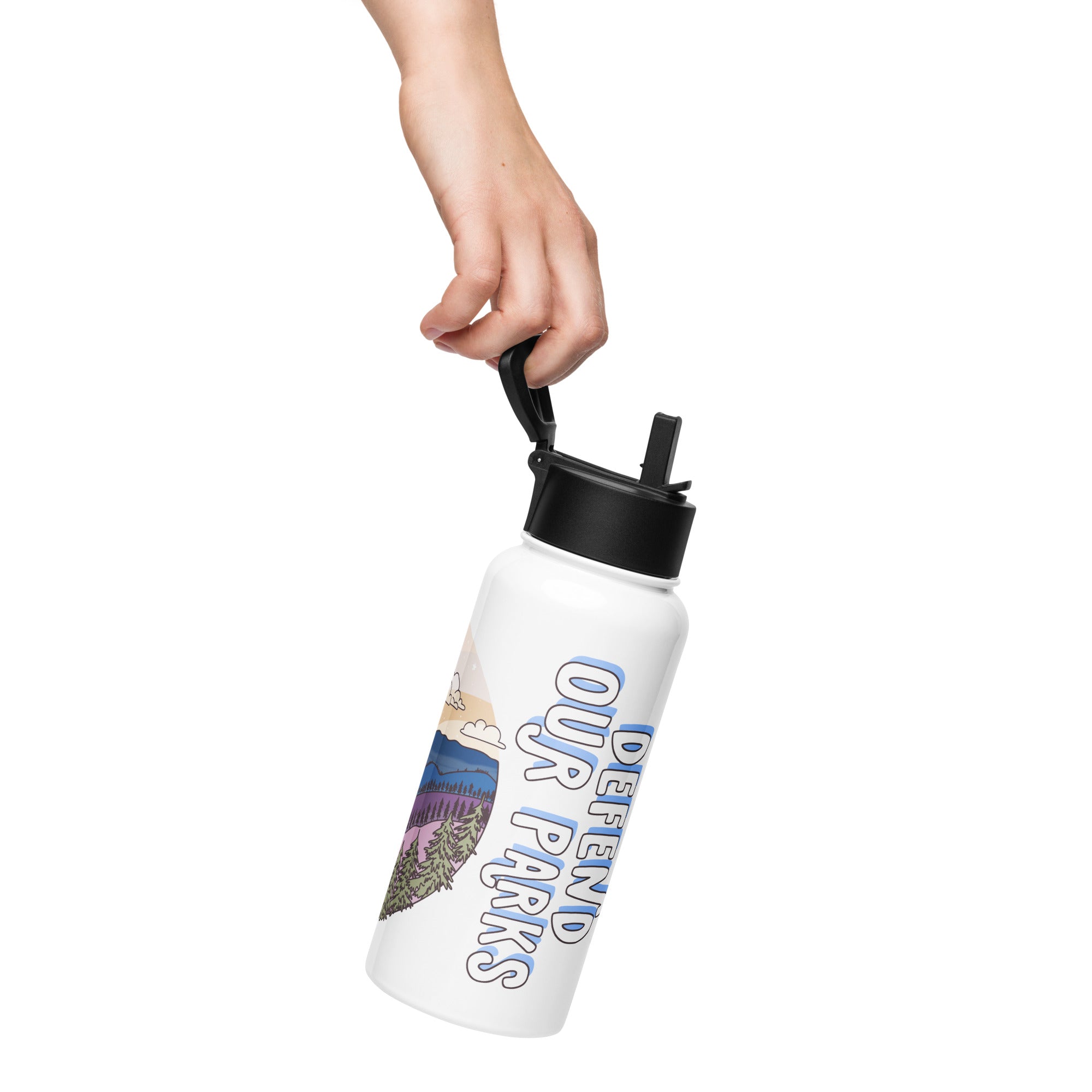Stainless Steel Water Bottle Smoky Mountain National Park