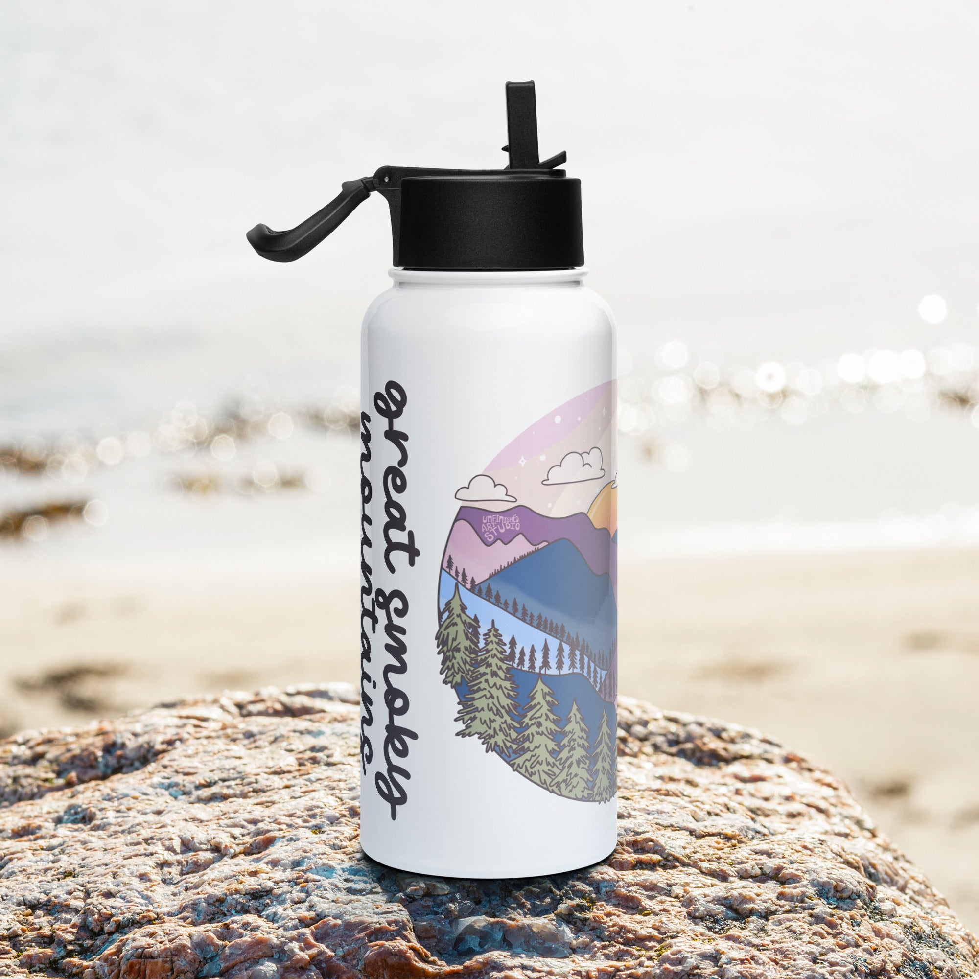 Stainless Steel Water Bottle Smoky Mountain National Park
