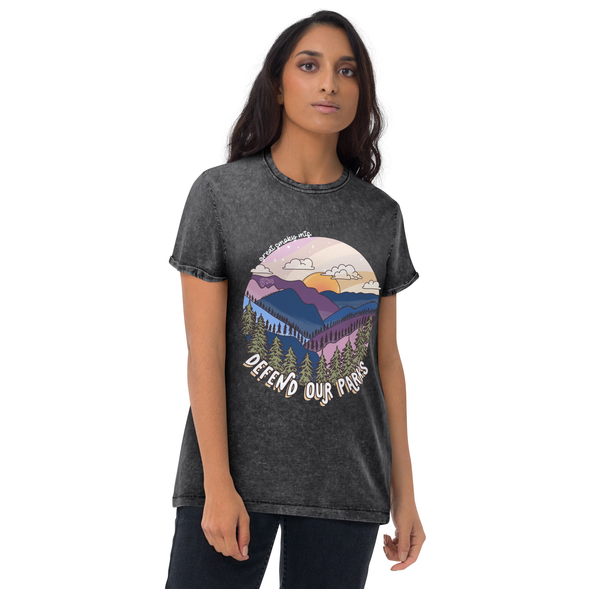 Great Smoky Mountain Acid-Wash Tee