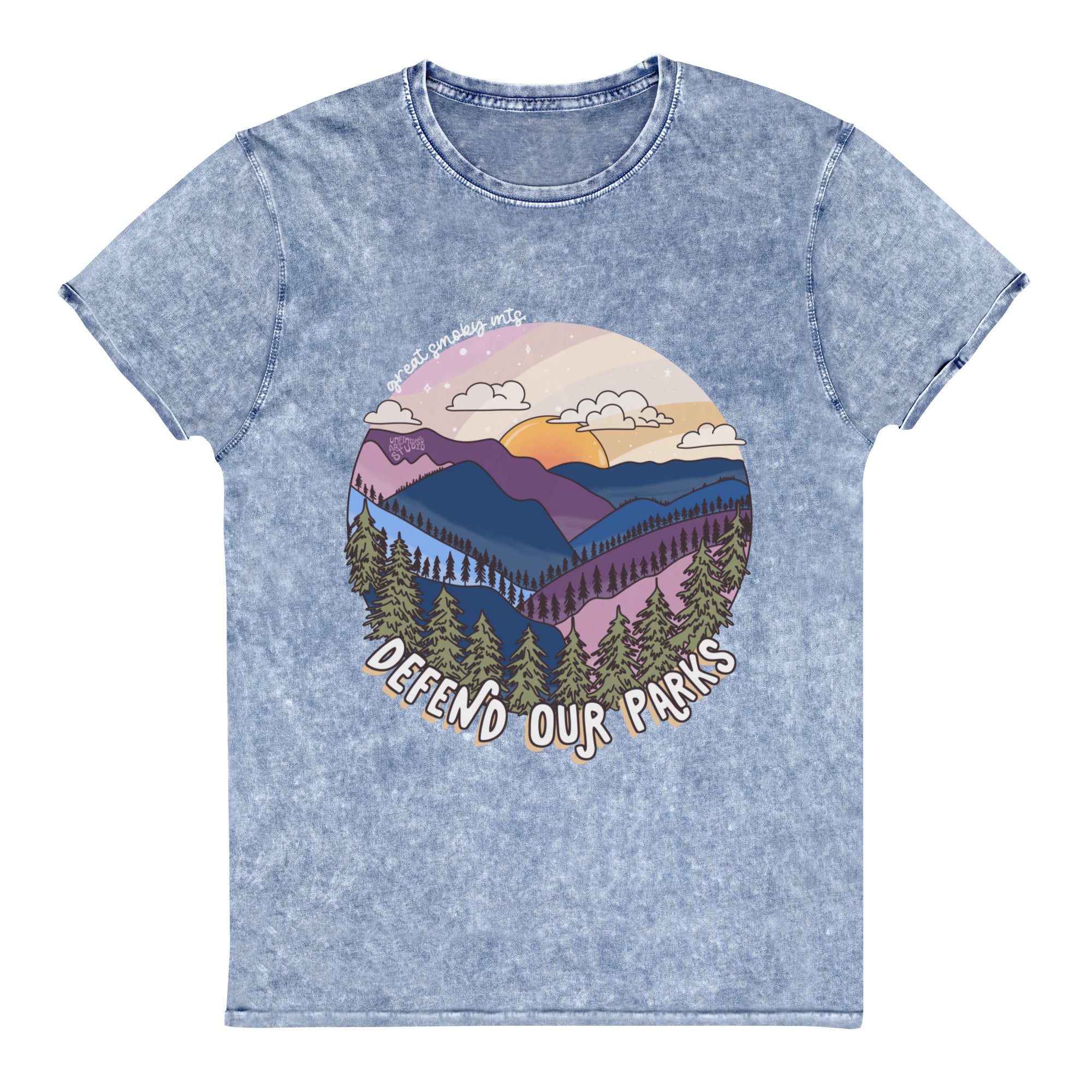 Great Smoky Mountain Acid-Wash Tee