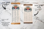 Iowa State Park Adventure Checklist - Hanging Canvas Map