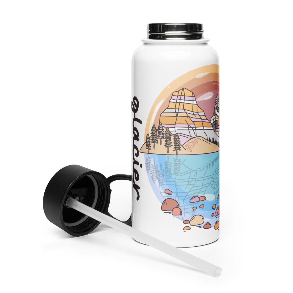Stainless Steel Water Bottle - Glacier National Park