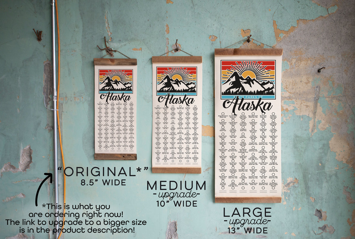 Colorado State Park Adventure Checklist - Hanging Canvas Print