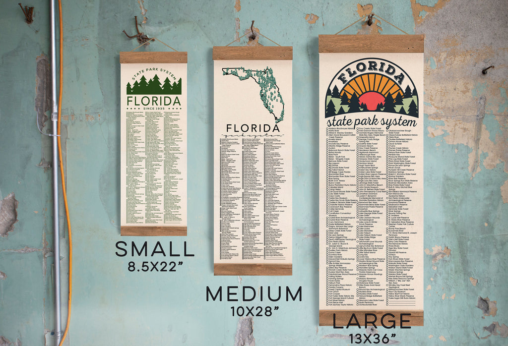 FL State Park Checklists WITH Pen // Travel Florida // Travel Adventure list // hiking bucket list