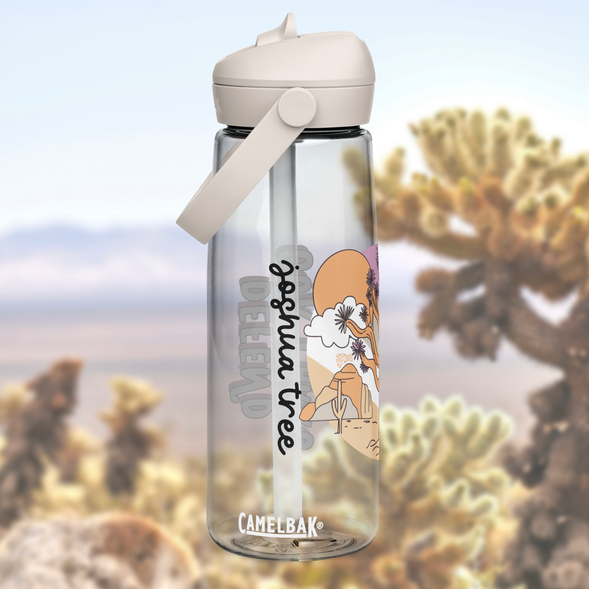 Joshua Tree Flip Straw Camelbak Water Bottle