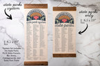 Connecticut State Park Checklists - Hanging Canvas Print