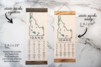 ID State Park Adventure Checklist WITH Pen // Idaho State Park // Travel Idaho Gift // Idaho Checklist Map // Hiker Gift