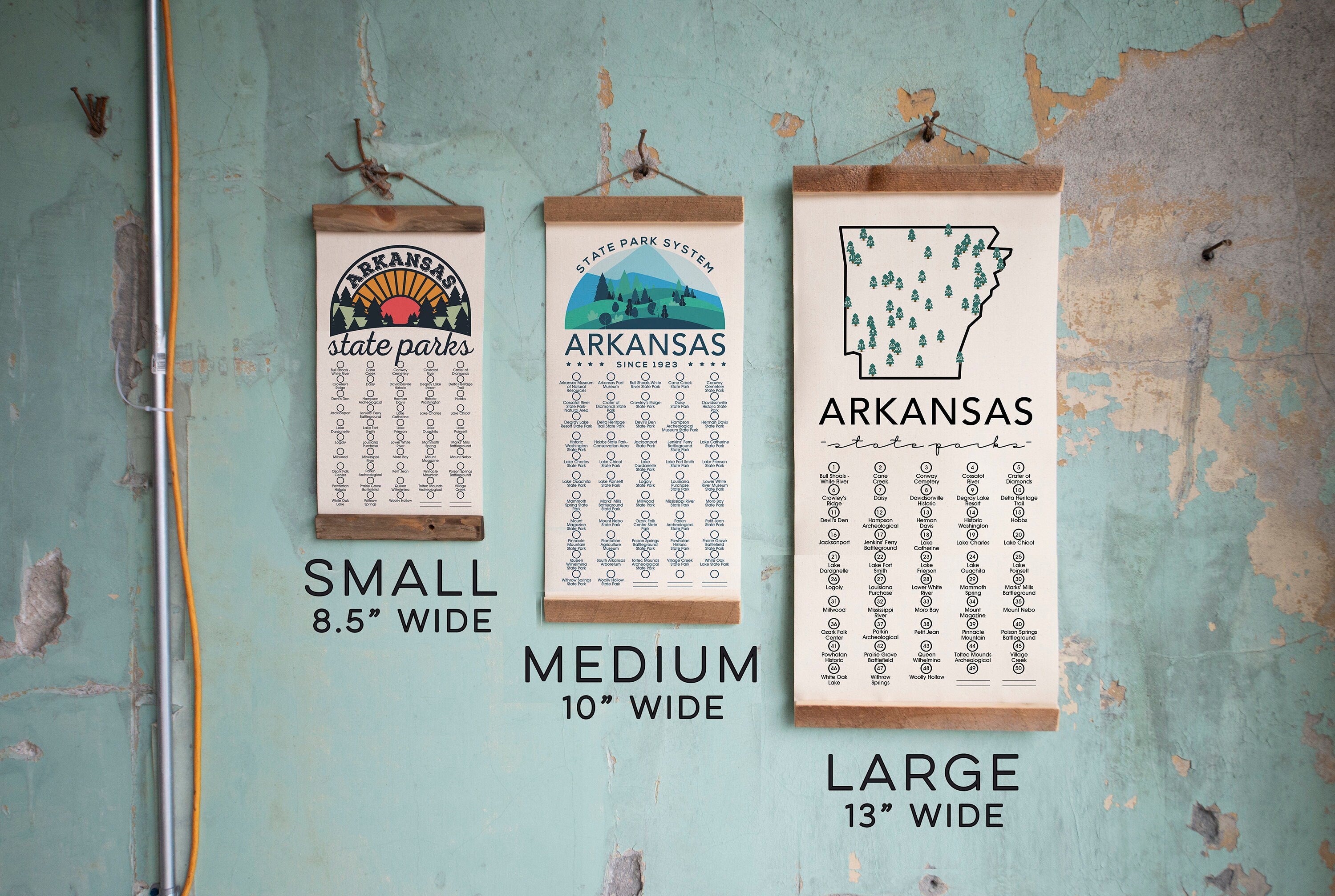 Arkansas State Park Adventure Checklist w/ Pen