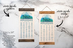 Arkansas State Park Adventure Checklist w/ Pen