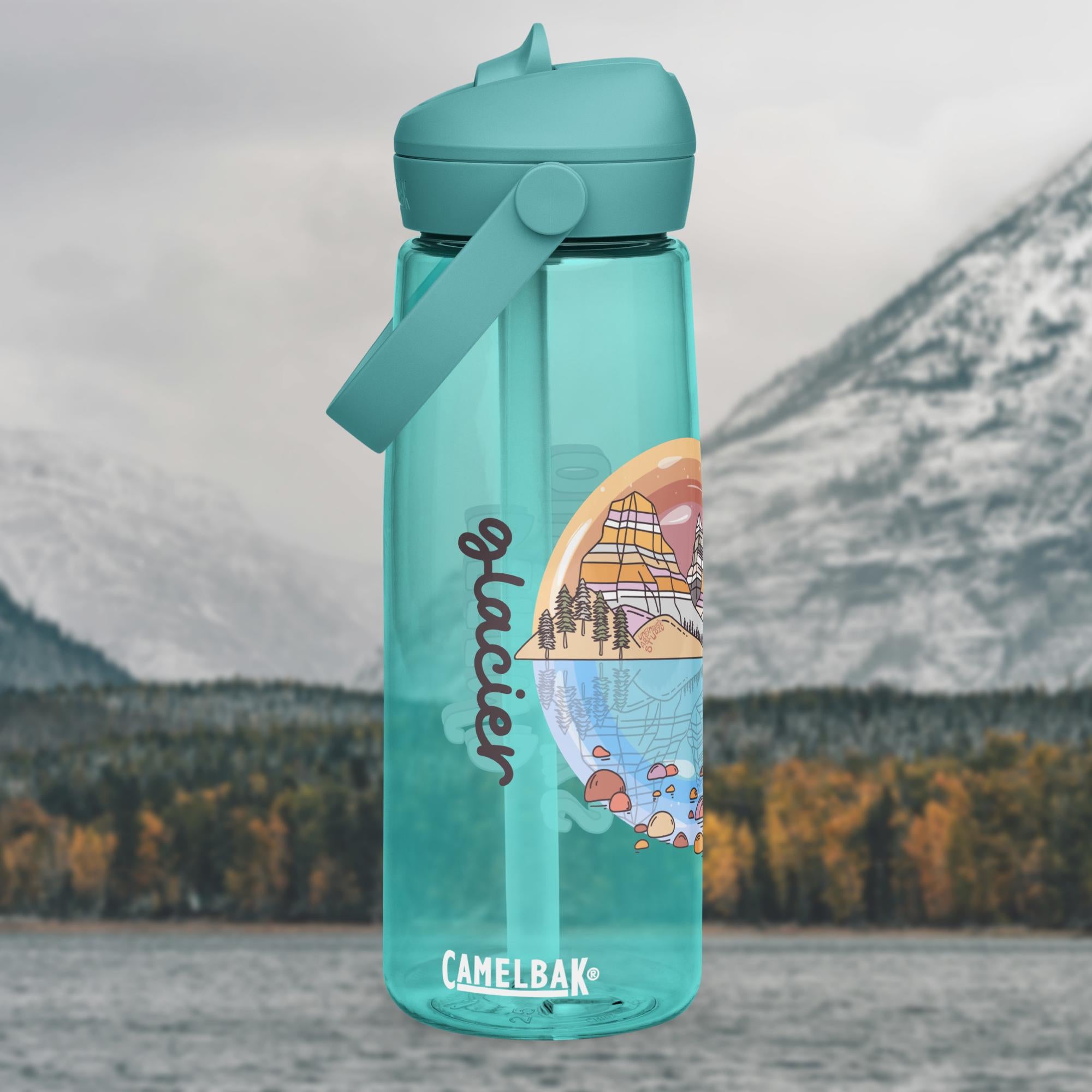 Glacier Flip Straw Camelbak Water Bottle