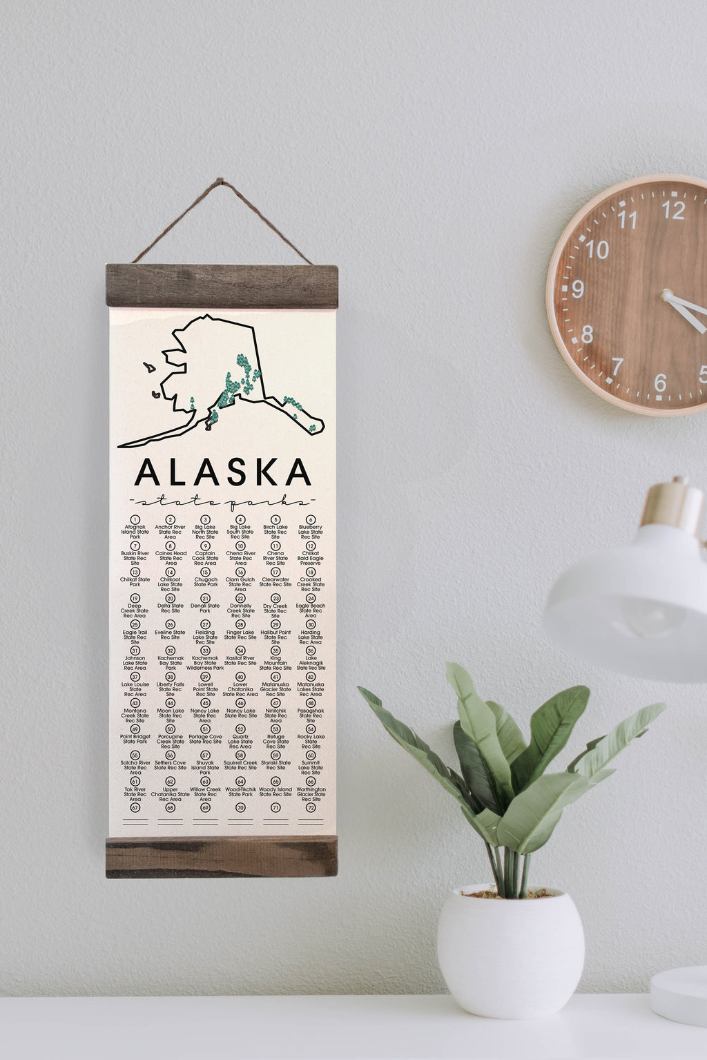 Alaska State Park Checklist w/ Pen