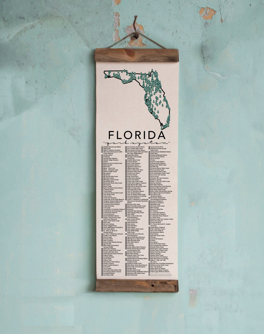 FL State Park Checklists WITH Pen // Travel Florida // Travel Adventure list // hiking bucket list