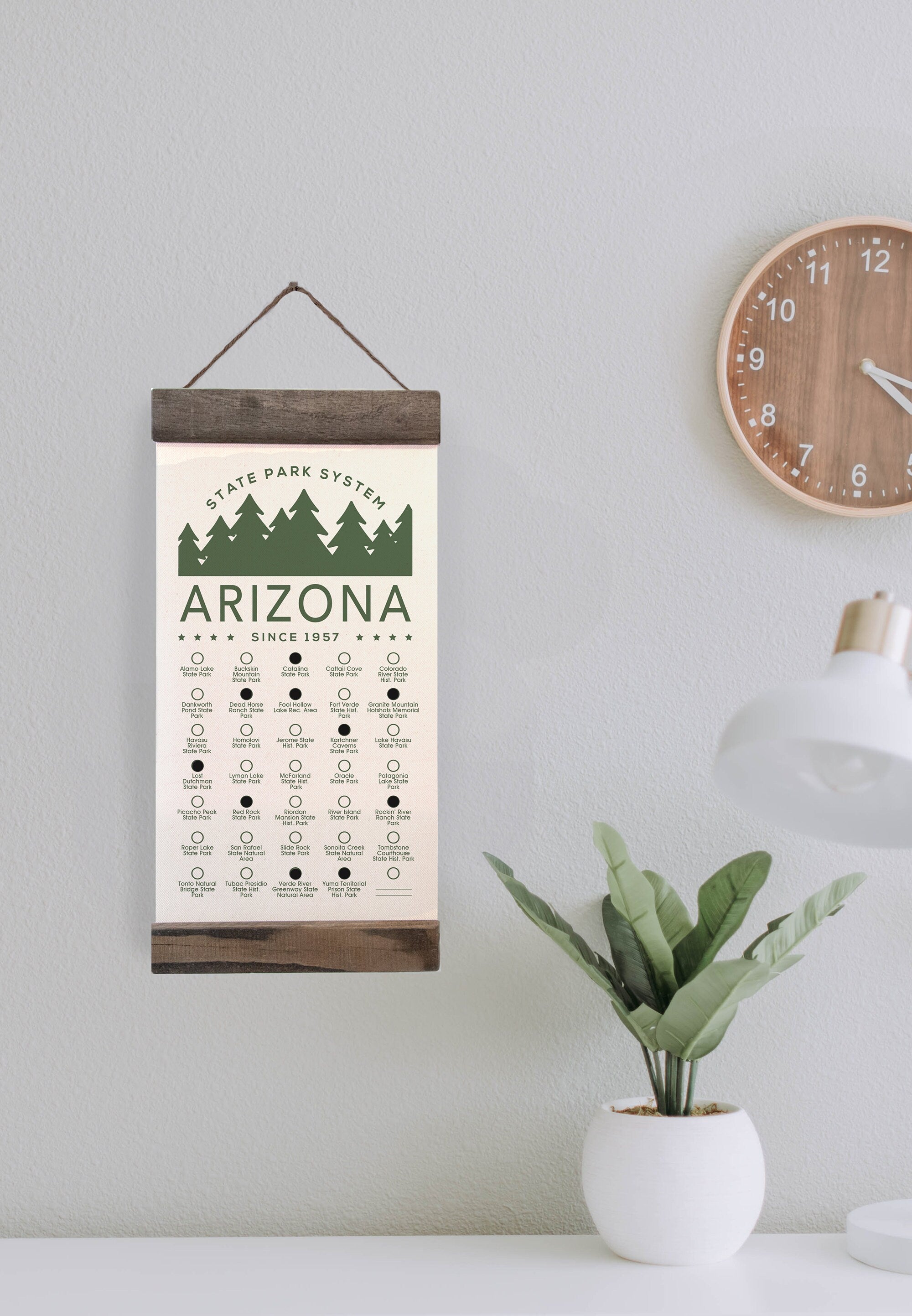 Arizona State Park Adventure Checklist w/ Pen