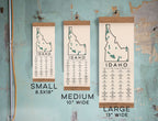 ID State Park Adventure Checklist WITH Pen // Idaho State Park // Travel Idaho Gift // Idaho Checklist Map // Hiker Gift