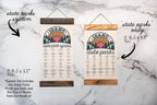 ID State Park Adventure Checklist WITH Pen // Idaho State Park // Travel Idaho Gift // Idaho Checklist Map // Hiker Gift