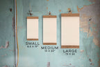 BLANK Canvas Pin or Patch Display Sign, Reclaimed Wood Hanging Display Holder