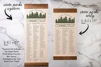 Connecticut State Park Checklists - Hanging Canvas Print