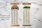 FL State Park Checklists WITH Pen // Travel Florida // Travel Adventure list // hiking bucket list
