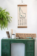 ID State Park Adventure Checklist WITH Pen // Idaho State Park // Travel Idaho Gift // Idaho Checklist Map // Hiker Gift