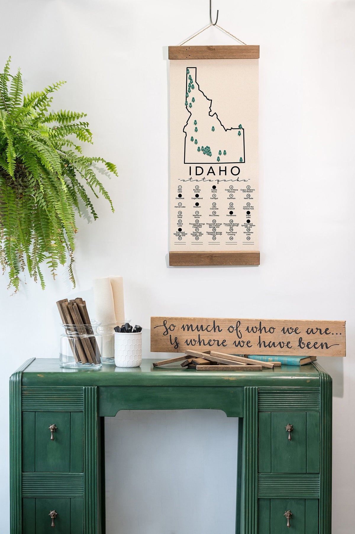 ID State Park Adventure Checklist WITH Pen // Idaho State Park // Travel Idaho Gift // Idaho Checklist Map // Hiker Gift