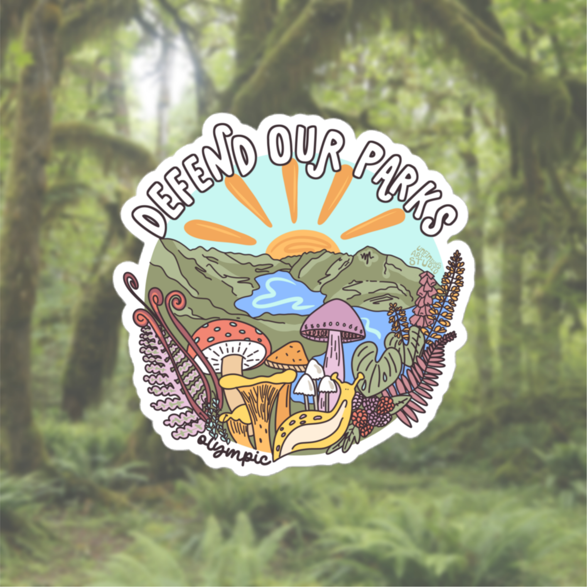 Defend Our Parks - Olympic Sticker