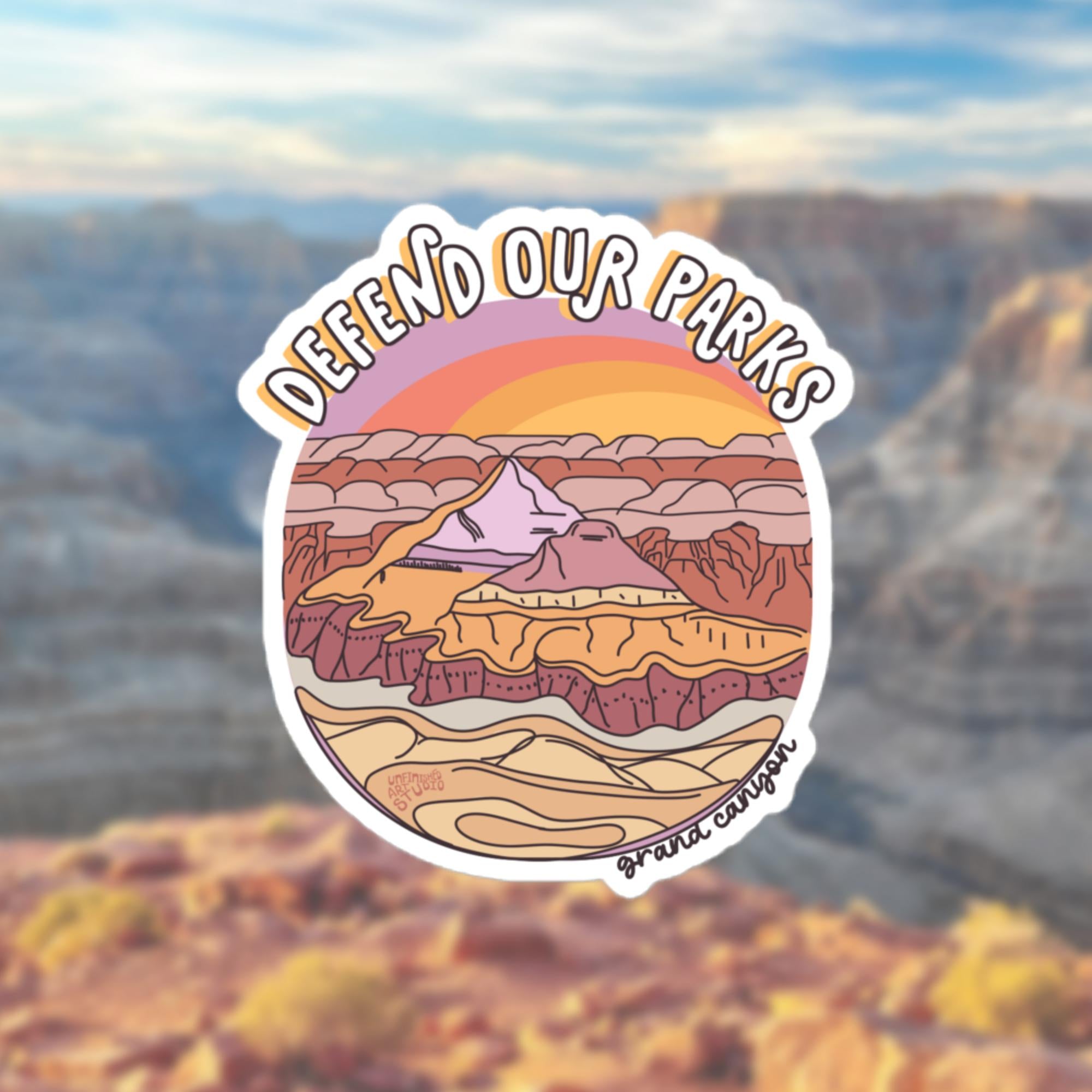 Defend Our Parks - Grand Canyon Sticker