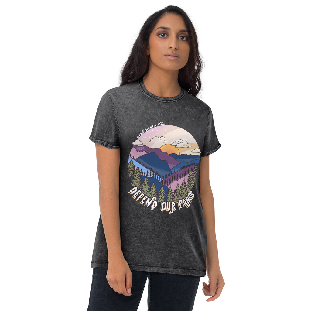 Great Smoky Mountain Acid-Wash Tee