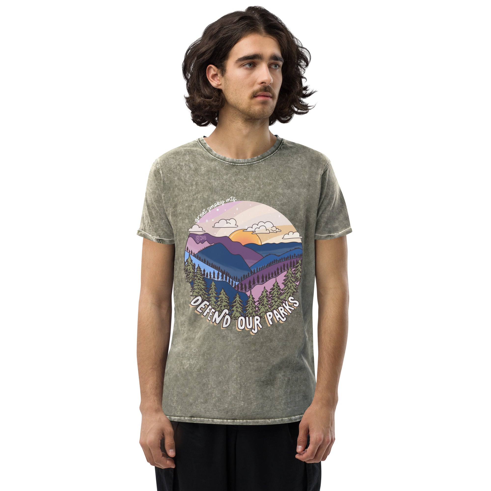 Great Smoky Mountain Acid-Wash Tee