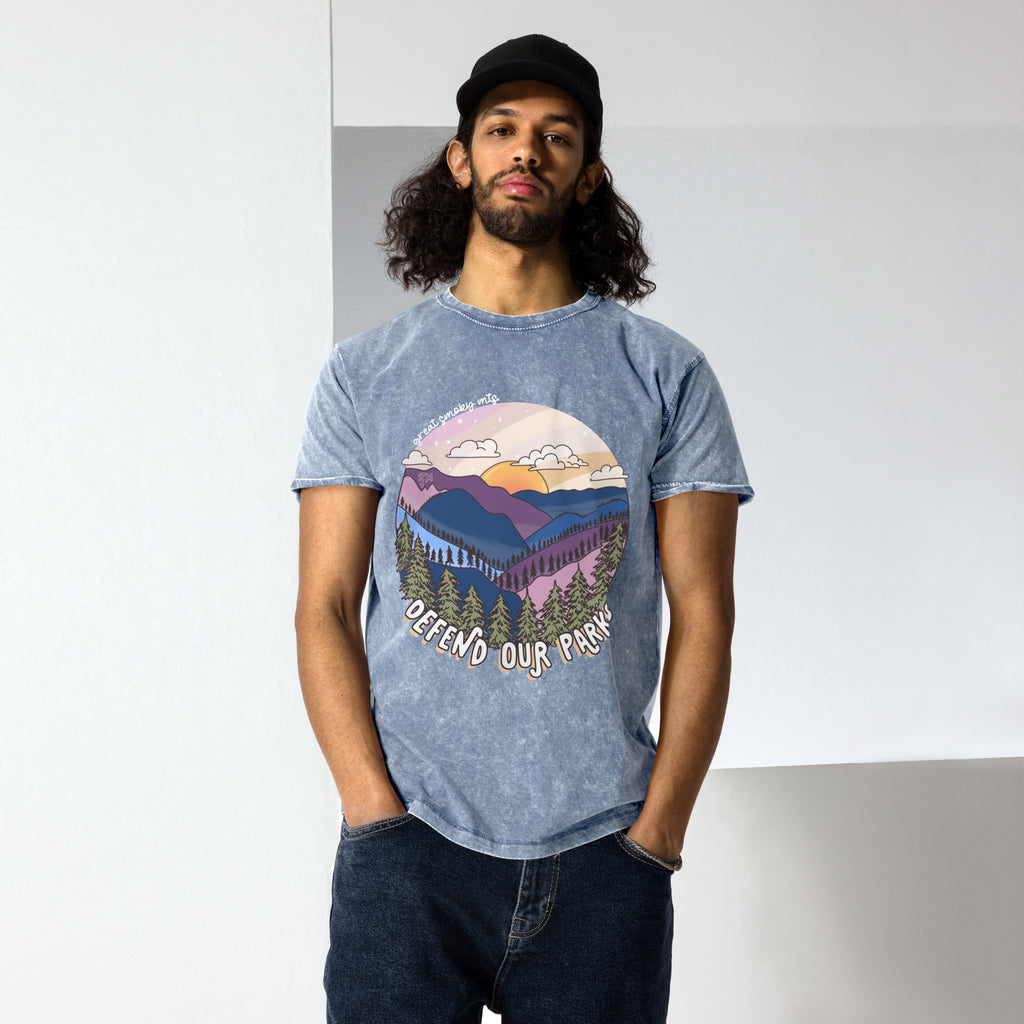Great Smoky Mountain Acid-Wash Tee