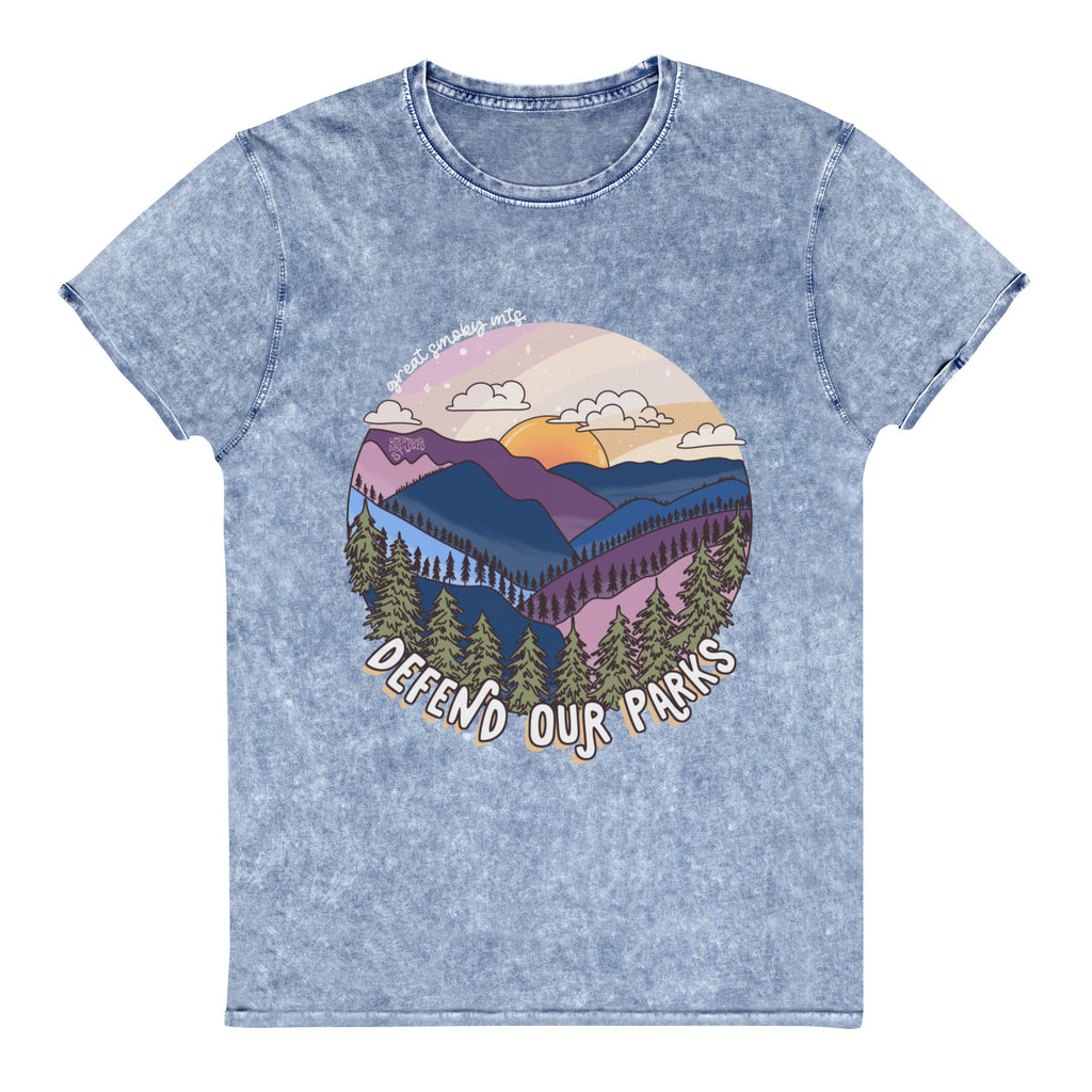 Great Smoky Mountain Acid-Wash Tee