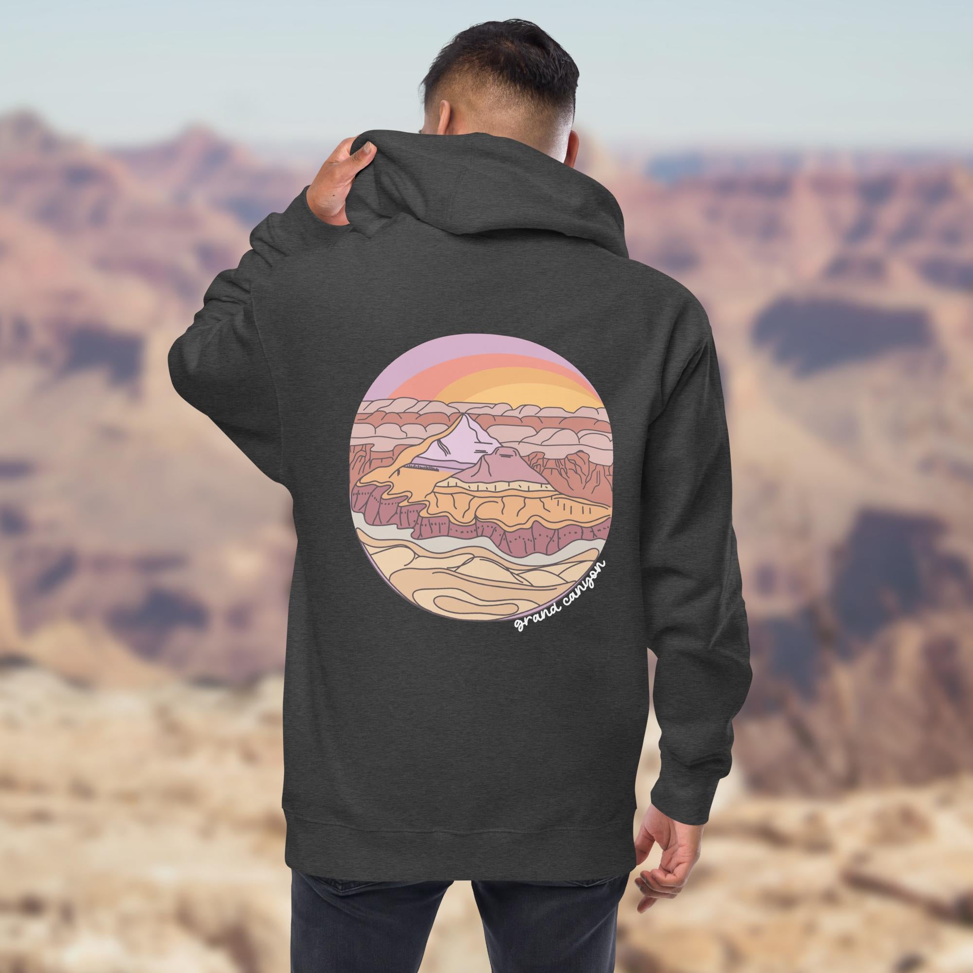 Grand Canyon Fleece Zip Up Hoodie [Unisex]