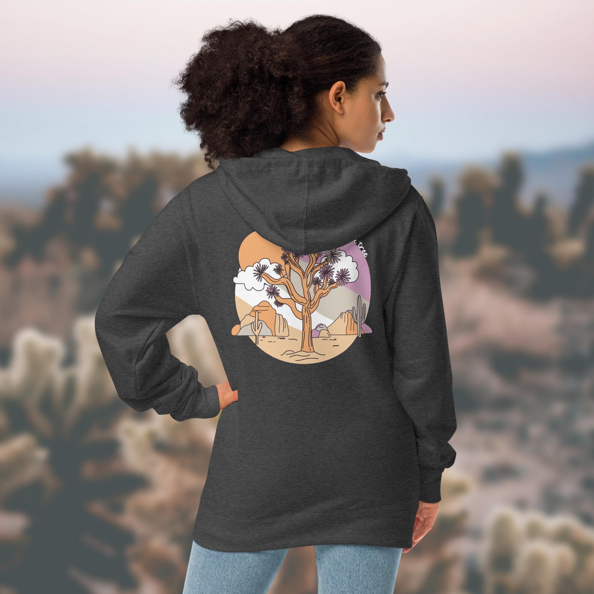 Joshua Tree Fleece Zip Up Hoodie [Unisex]